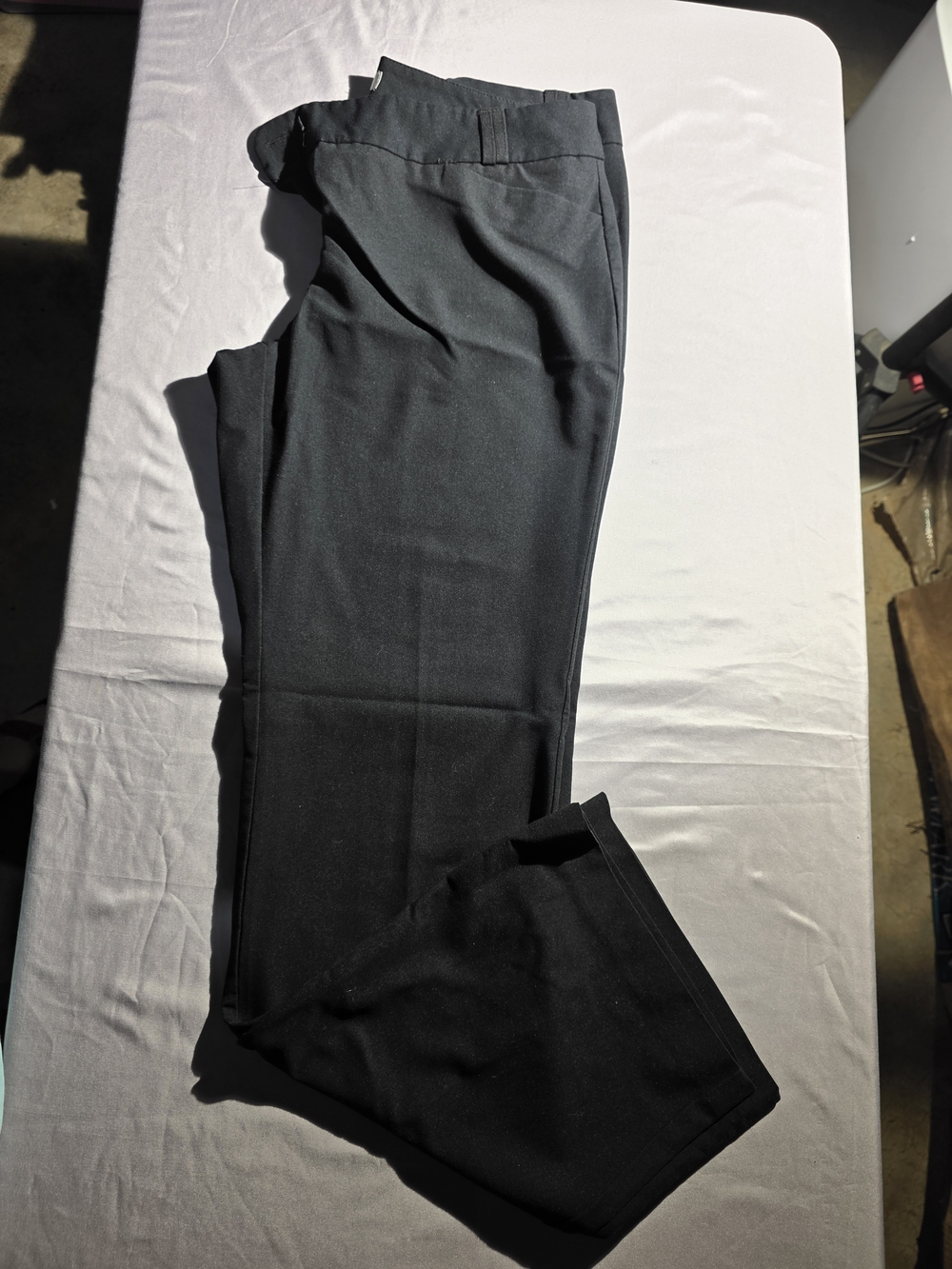 Van Heusen Black Straight-Leg Dress Pants 30" Inseam